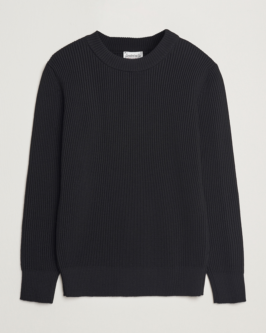 Men | Sweaters & Knitwear | S.N.S. Herning | Fender Wool Crew Neck Black