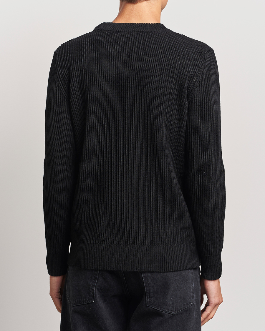 Men | Sweaters & Knitwear | S.N.S. Herning | Fender Wool Crew Neck Black