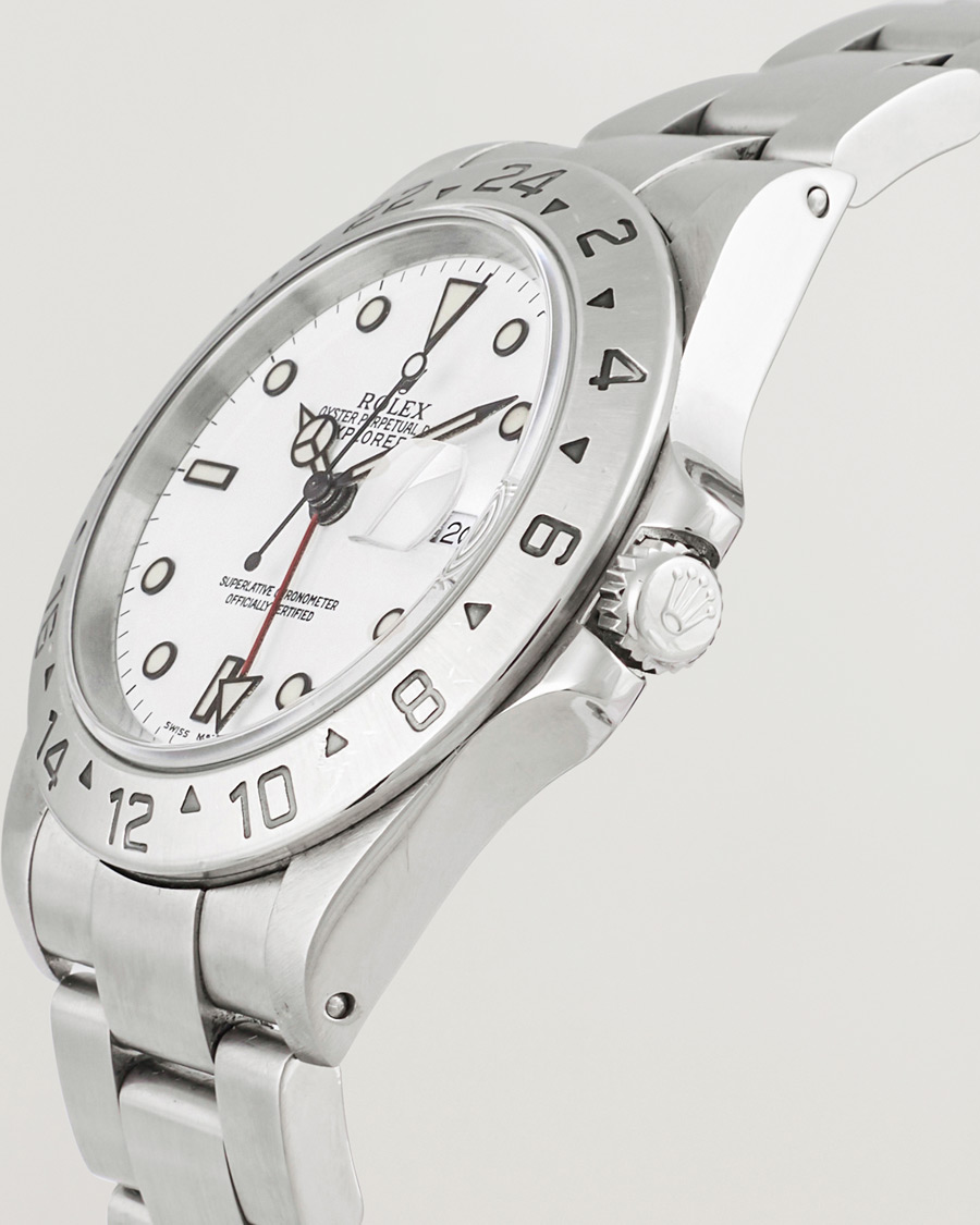 Men | Rolex Pre-Owned Explorer II 16570 Silver | Rolex Pre-Owned | Explorer II 16570 Silver