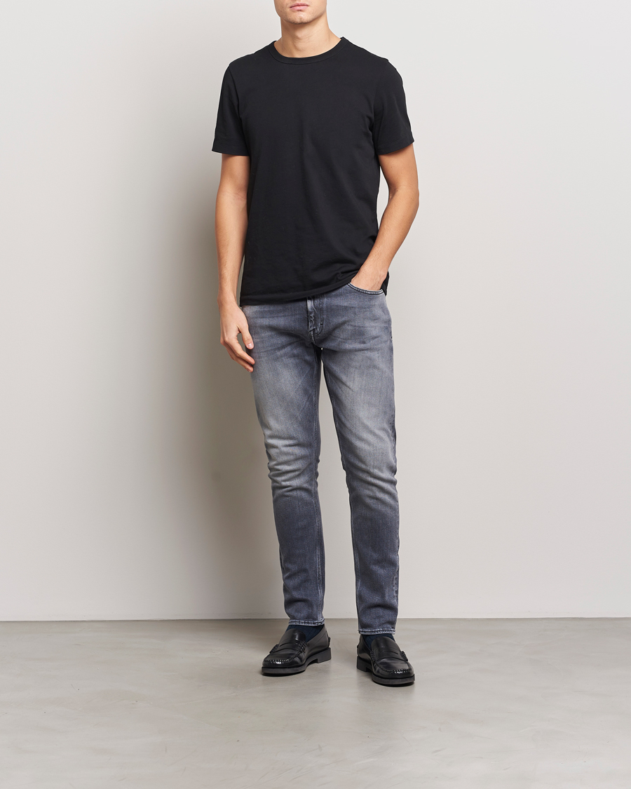 Men | Jeans | Tiger of Sweden | Pistolero Stretch Cotton Jeans Prime Washed Black