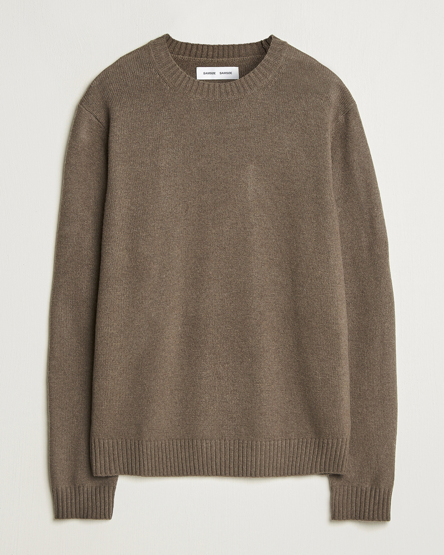 Men | Sweaters & Knitwear | Samsøe Samsøe | Sylli Wool Crew Neck Bungee Cord