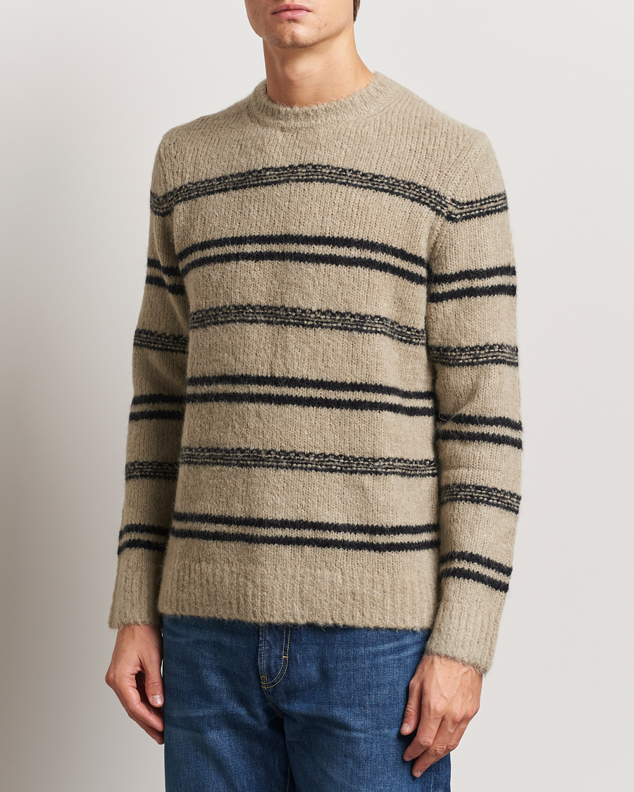 Men | Sweaters & Knitwear | Samsøe Samsøe | Arin Alpaca Striped Sweater Seneca Rock
