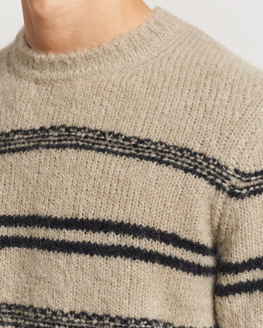 Men | Sweaters & Knitwear | Samsøe Samsøe | Arin Alpaca Striped Sweater Seneca Rock