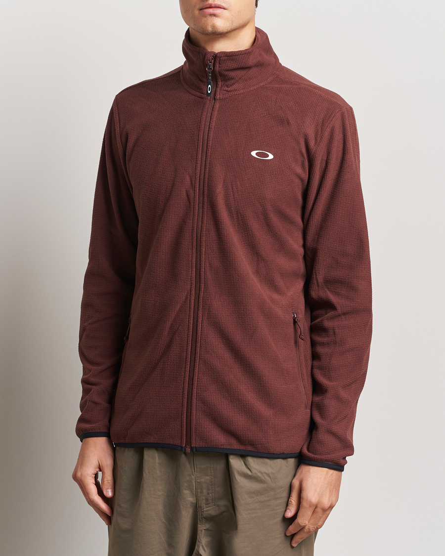 Men | Sweaters & Knitwear | Oakley | Alpine Full Zip Sweatshirt Grenache