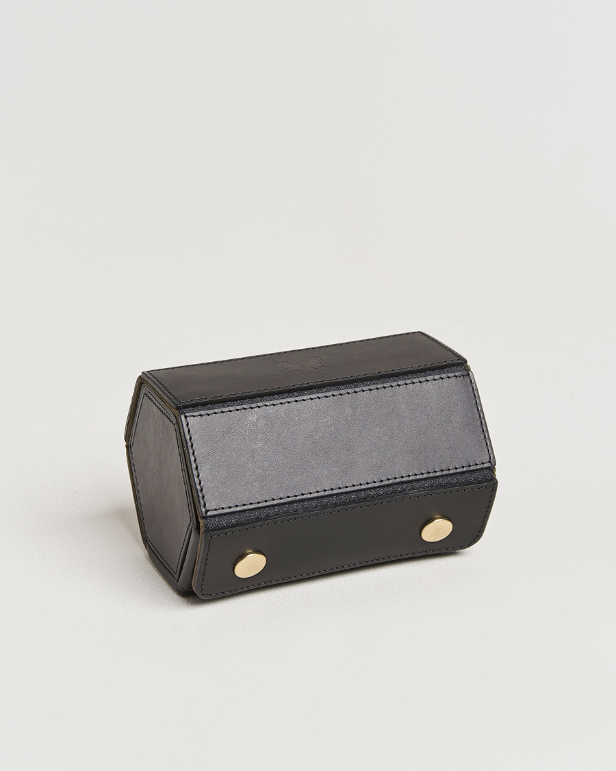 Men | Watch winders & boxes | Bennett Winch | Double Watch Roll Black