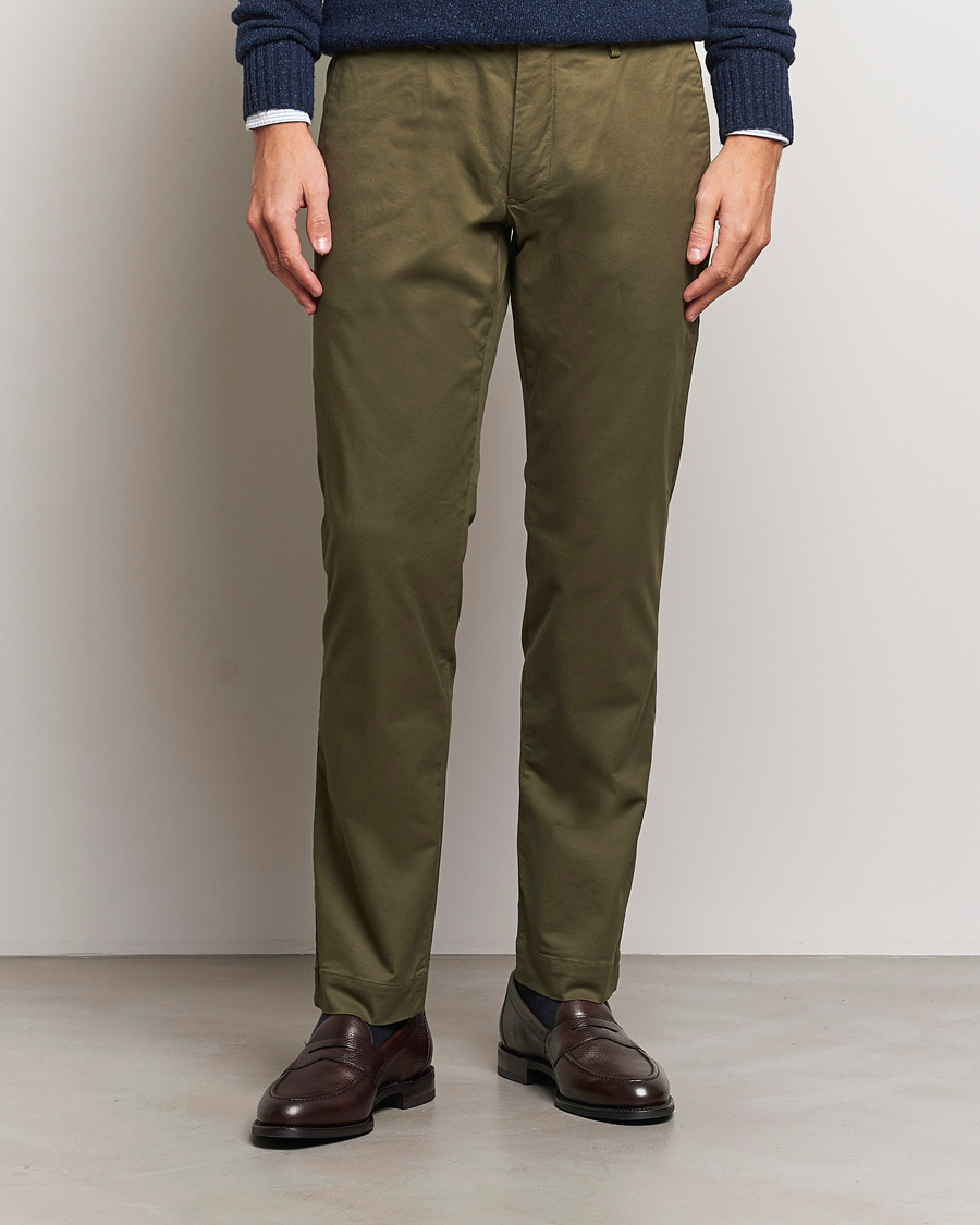 Men | Trousers | Polo Ralph Lauren | Hudson Slim Fit Stretch Chinos Canopy Olive