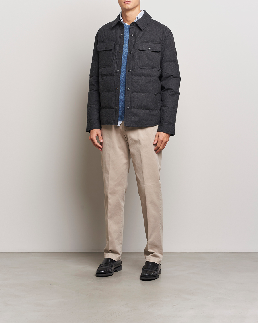 Men | Coats & Jackets | Polo Ralph Lauren | Lewis Quilted Insulated Shirt Jacket Dark Charcoal