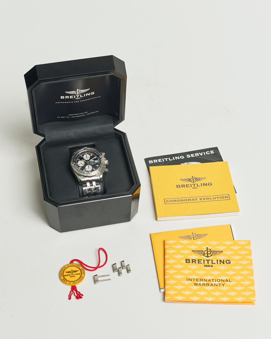Men | Breitling Pre-Owned Chronomat Evolution Silver | Breitling Pre-Owned | Chronomat Evolution Silver