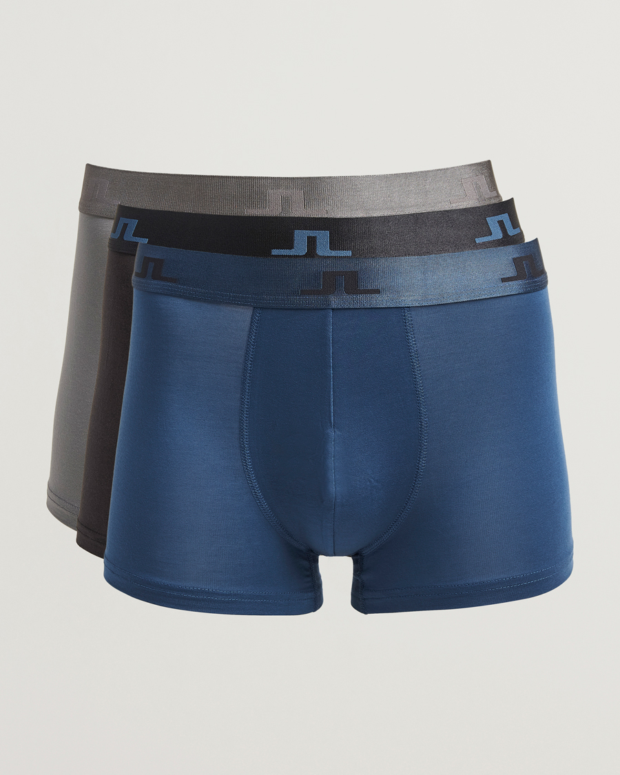 Men | Underwear & Socks | J.Lindeberg | Bridge Lyocell Boxer Multi Black