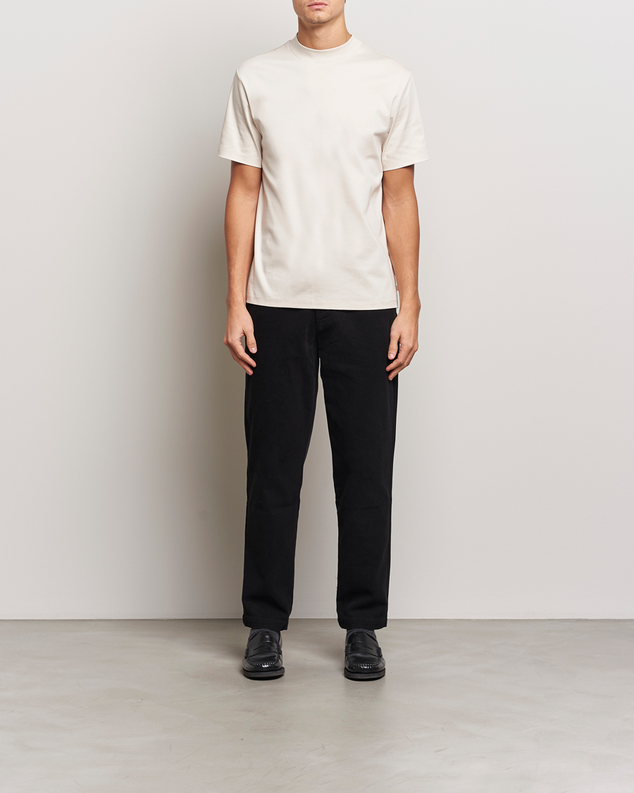 Men | T-Shirts | J.Lindeberg | Ace Mock Neck T-Shirt Moonbeam