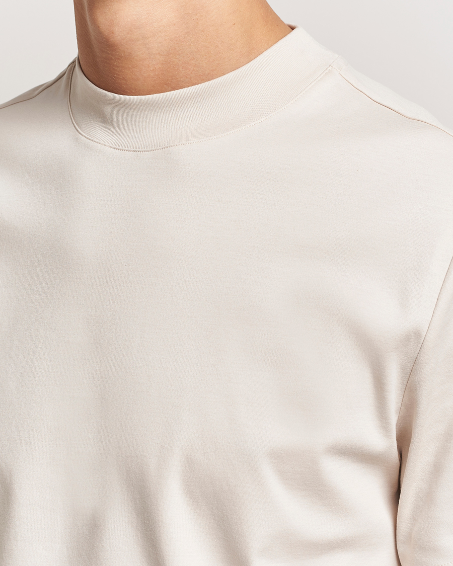 Men | T-Shirts | J.Lindeberg | Ace Mock Neck T-Shirt Moonbeam
