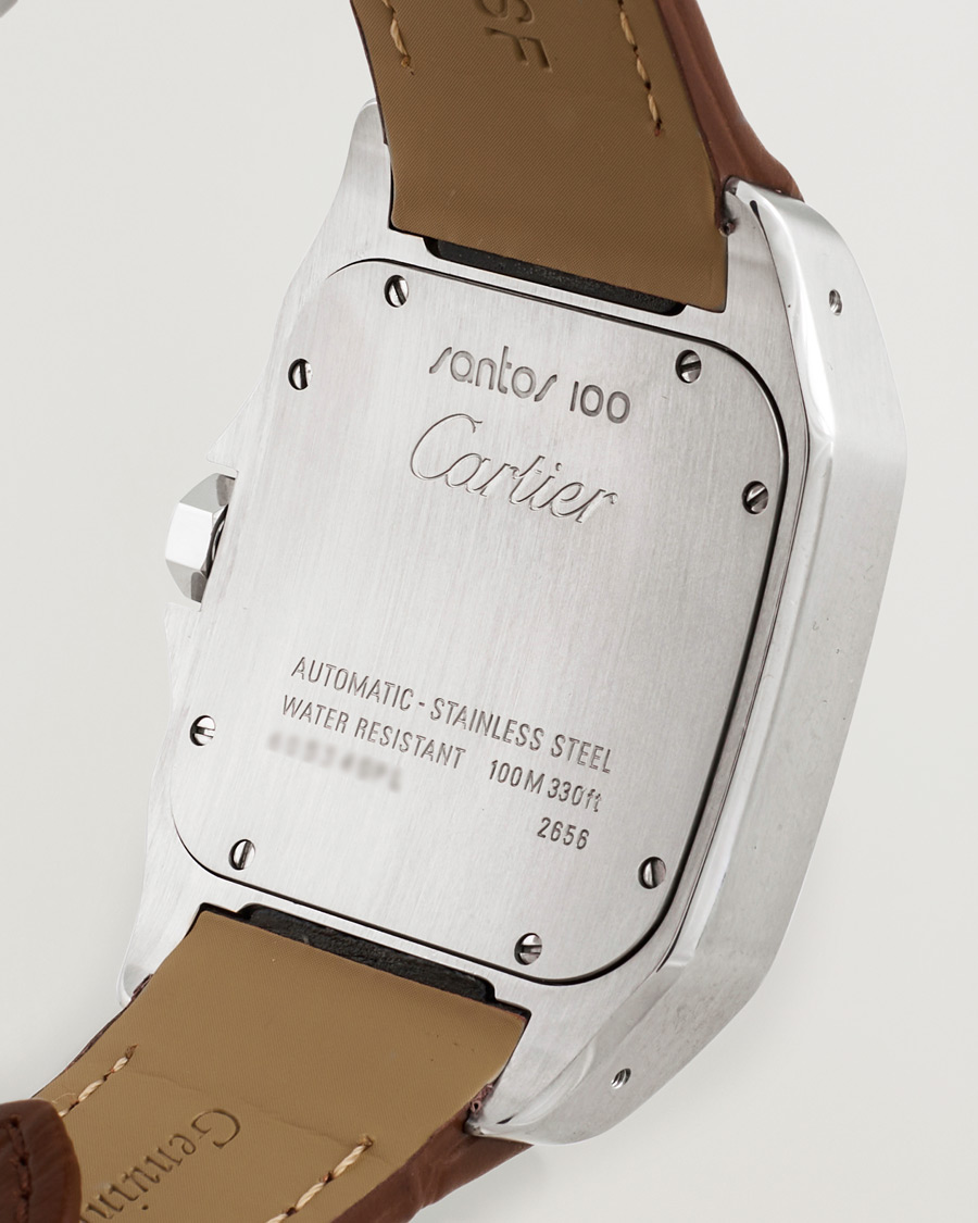 Men | Cartier Pre-Owned Santos 100 Silver | Cartier Pre-Owned | Santos 100 Silver