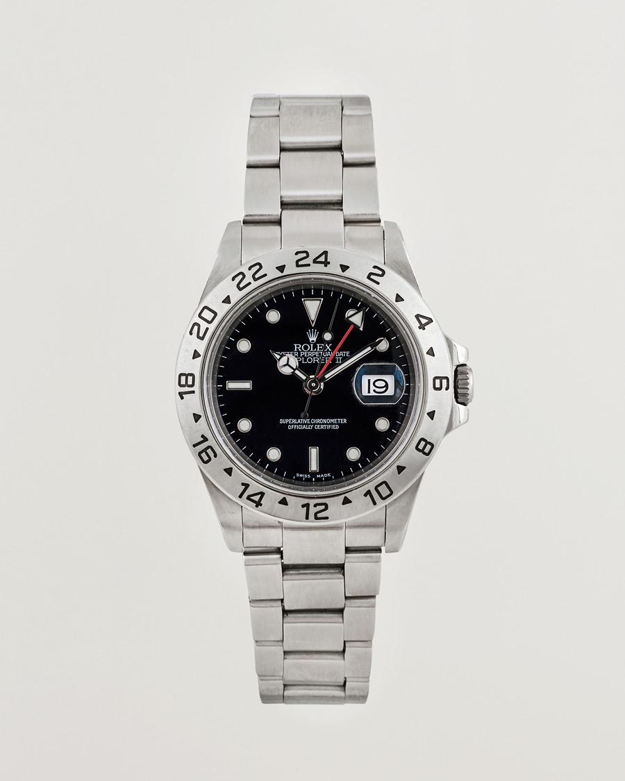 Men | Rolex Pre-Owned Explorer II 16570 Silver | Rolex Pre-Owned | Explorer II 16570 Silver