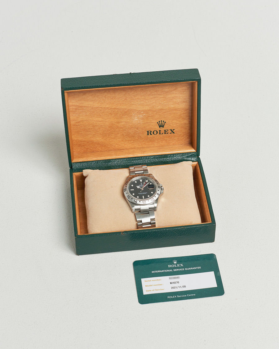Men | Rolex Pre-Owned Explorer II 16570 Silver | Rolex Pre-Owned | Explorer II 16570 Silver