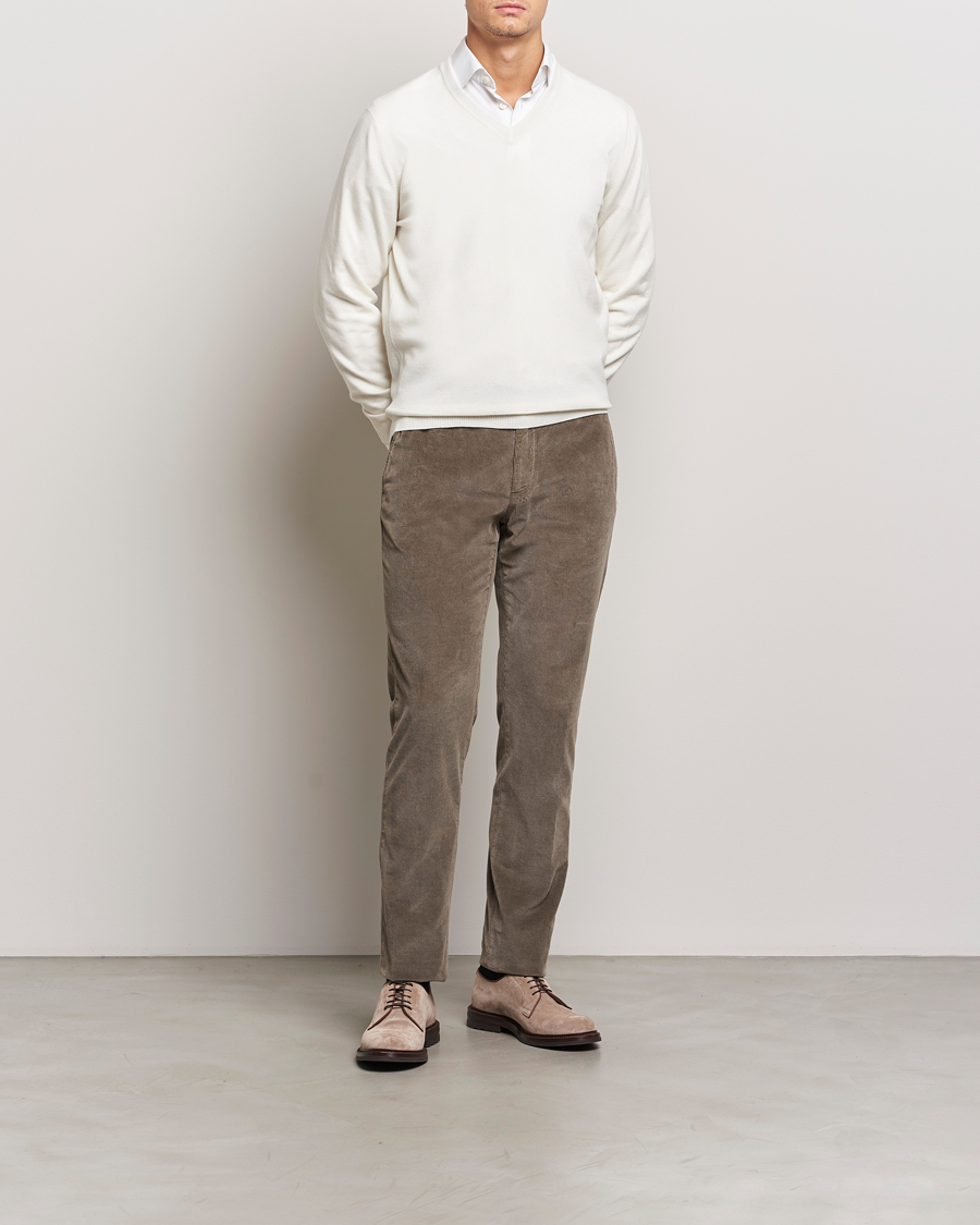 Men | Sweaters & Knitwear | Brunello Cucinelli | 2 Ply Cashmere V-Neck Panama