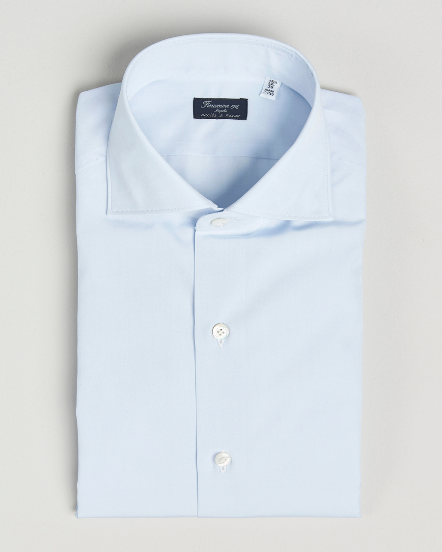 Men | Shirts | Finamore Napoli | Milano Slim Fit Classic Shirt Light Blue