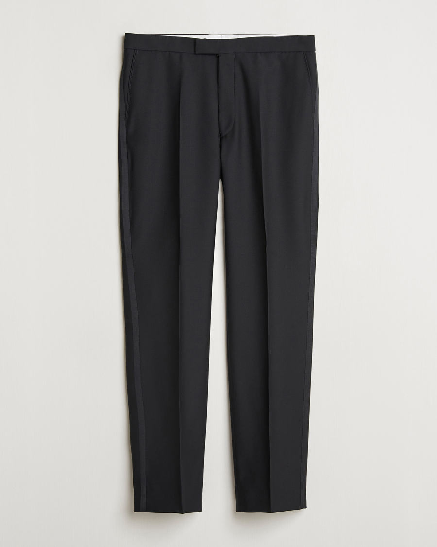 Men | Trousers | Oscar Jacobson | Del Tuxedo Trousers Black