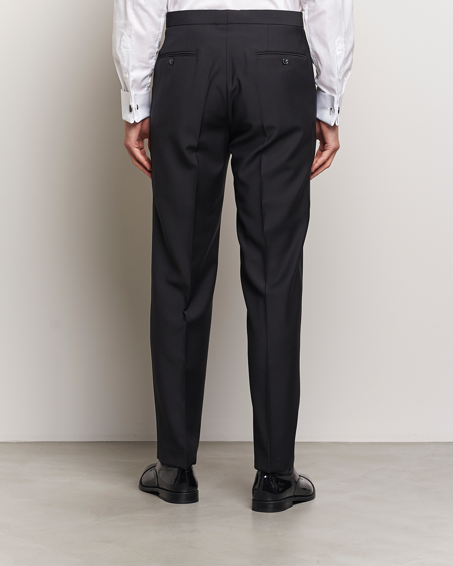 Men | Trousers | Oscar Jacobson | Del Tuxedo Trousers Black