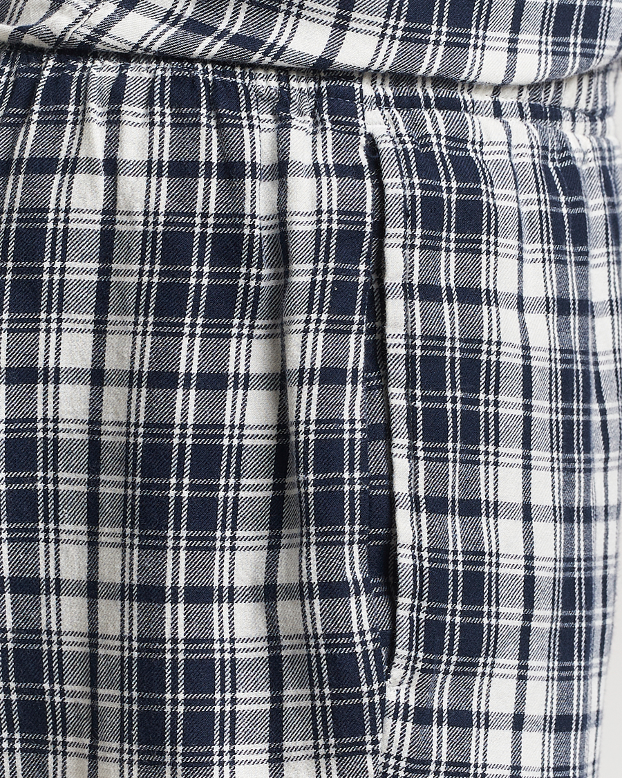 Men | Pyjamas & Robes | GANT | Checked Flannel Pyjama Set Evening Blue