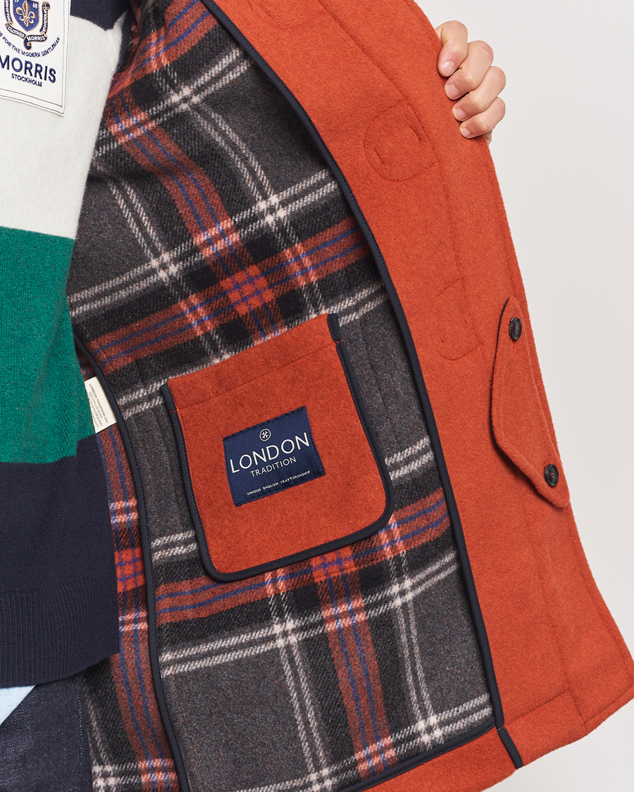 Men | Coats & Jackets | Morris | Duffle Coat Orange