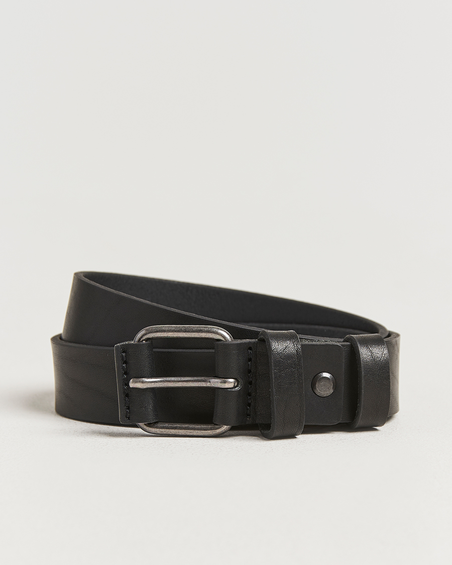 Men | Belts | Nudie Jeans | Dwayne Leather Belt Black