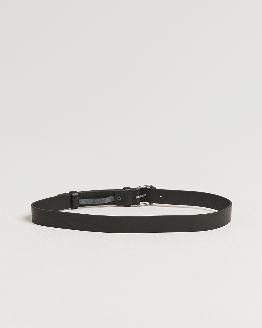 Men | Belts | Nudie Jeans | Dwayne Leather Belt Black