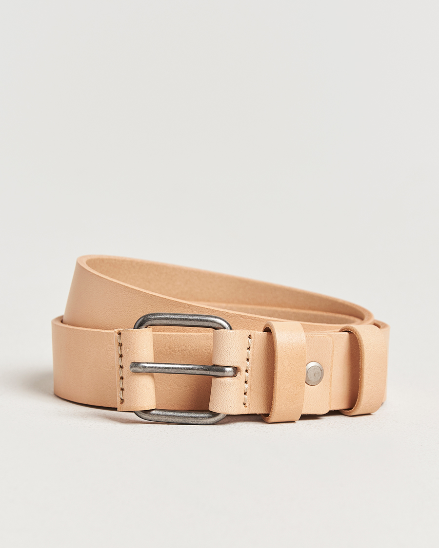 Men | Belts | Nudie Jeans | Dwayne Leather Belt Natural