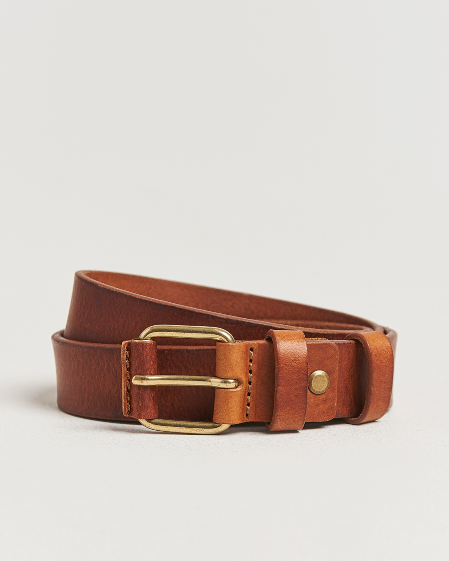 Men | Belts | Nudie Jeans | Dwayne Leather Belt Toffee Brown