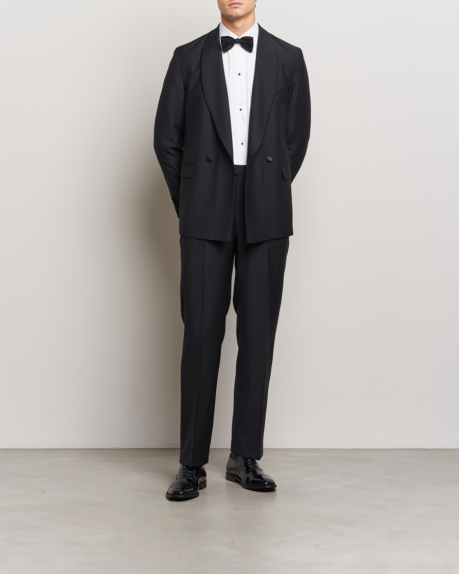 Men | Shirts | Eton | Slim Fit Plissé Tuxedo Shirt White