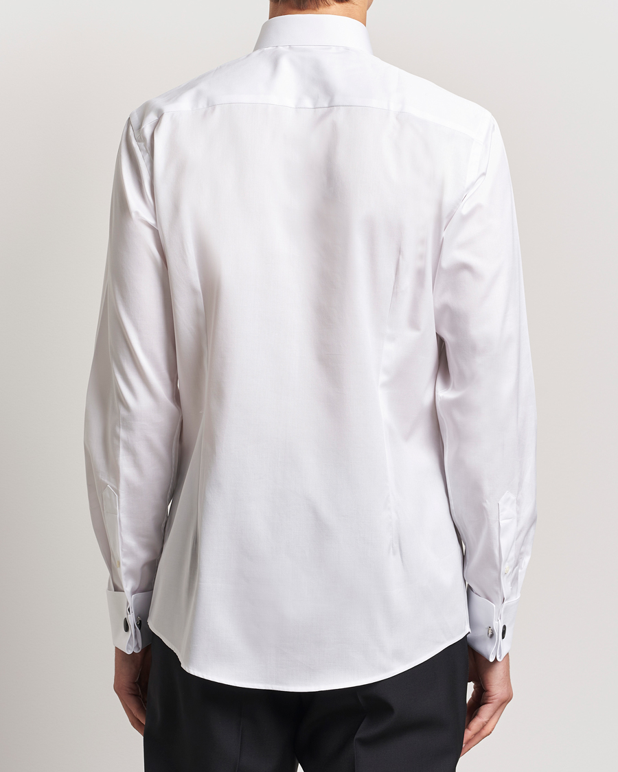 Men | Shirts | Eton | Slim Fit Plissé Tuxedo Shirt White