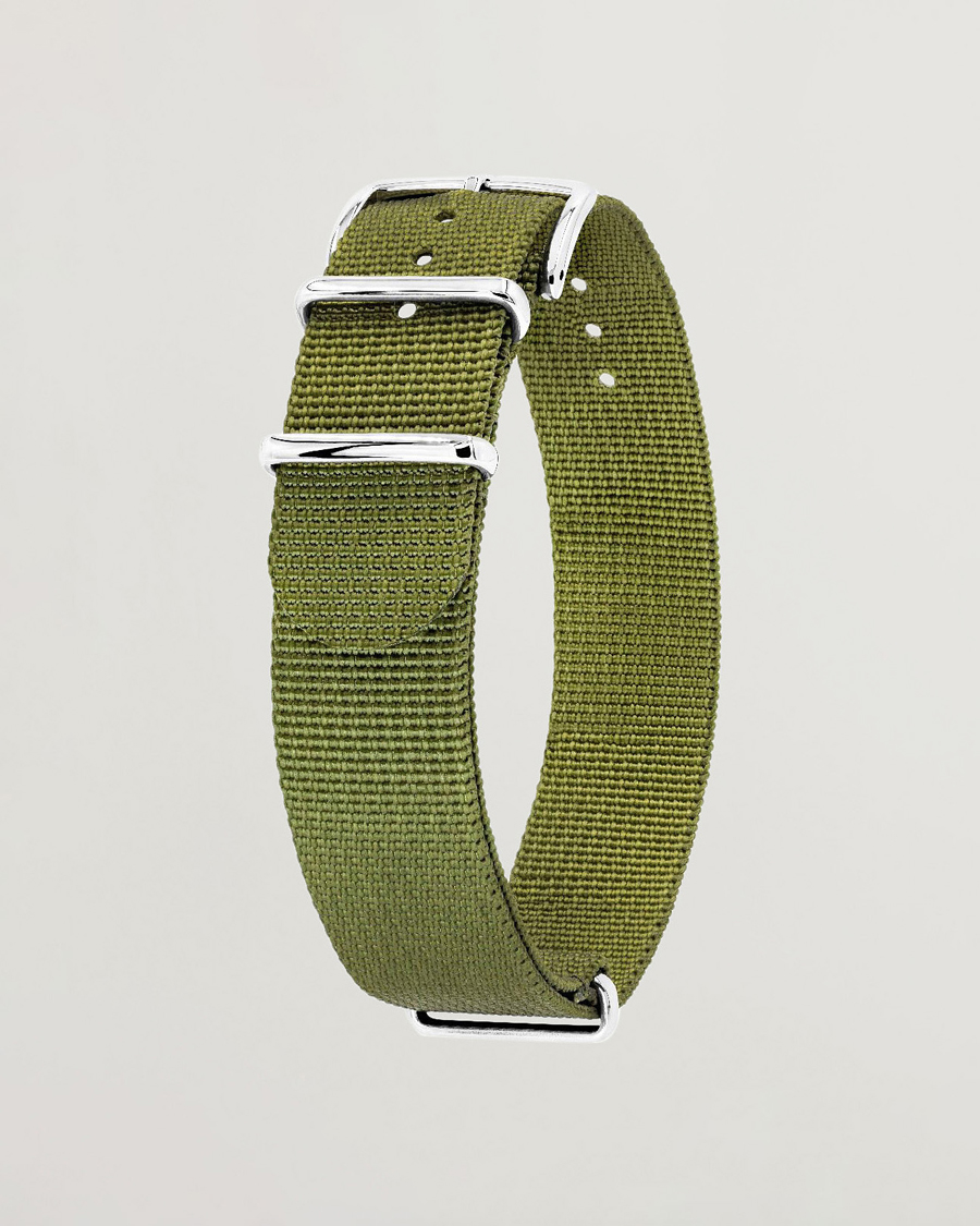 Men | Watch straps | HIRSCH | Rush Recycle Nato Watch Strap Green
