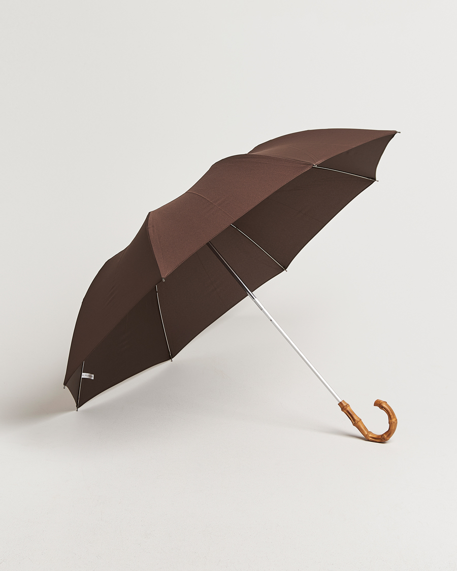 Men | Umbrellas | Fox Umbrellas | Telescopic Umbrella Brown