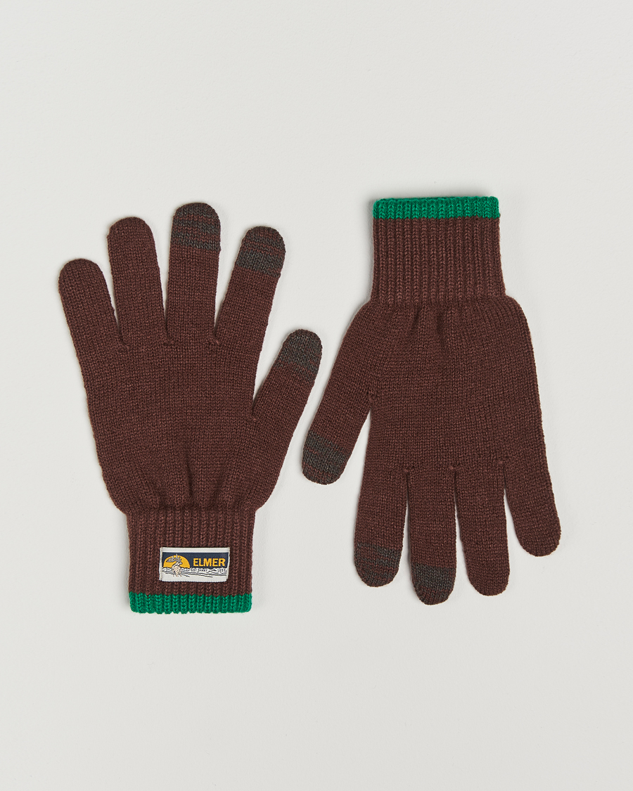 Men | Elmer by Swany Knitted Glove Rosewood | Elmer by Swany | Knitted Glove Rosewood