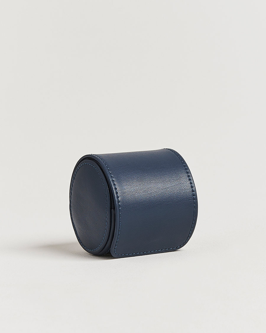 Men | Watch & Jewellery Boxes | WOLF | Single Watch Roll Earth Midnight Blue