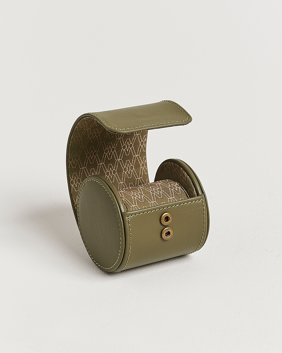 Men | Watch & Jewellery Boxes | WOLF | Single Watch Roll Earth Olive