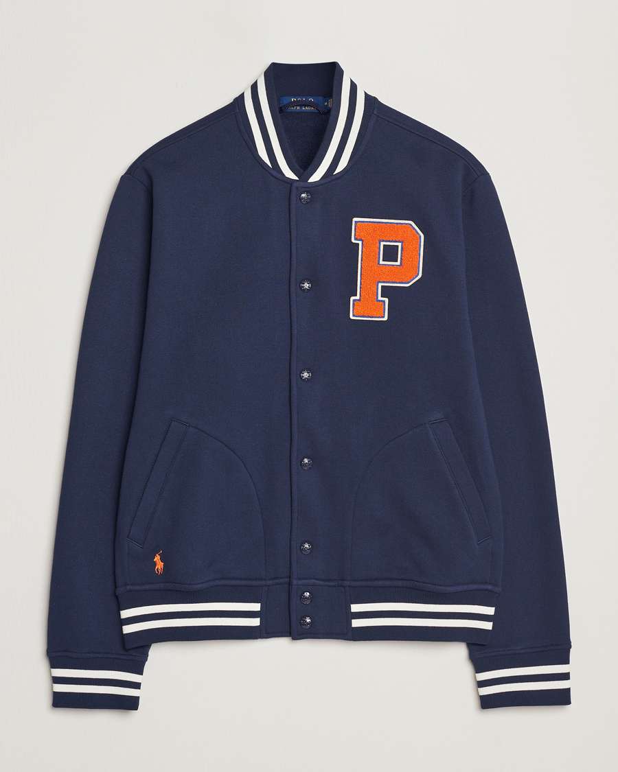 Men | Coats & Jackets | Polo Ralph Lauren | Baseball Varsity Jacket Cruise Navy
