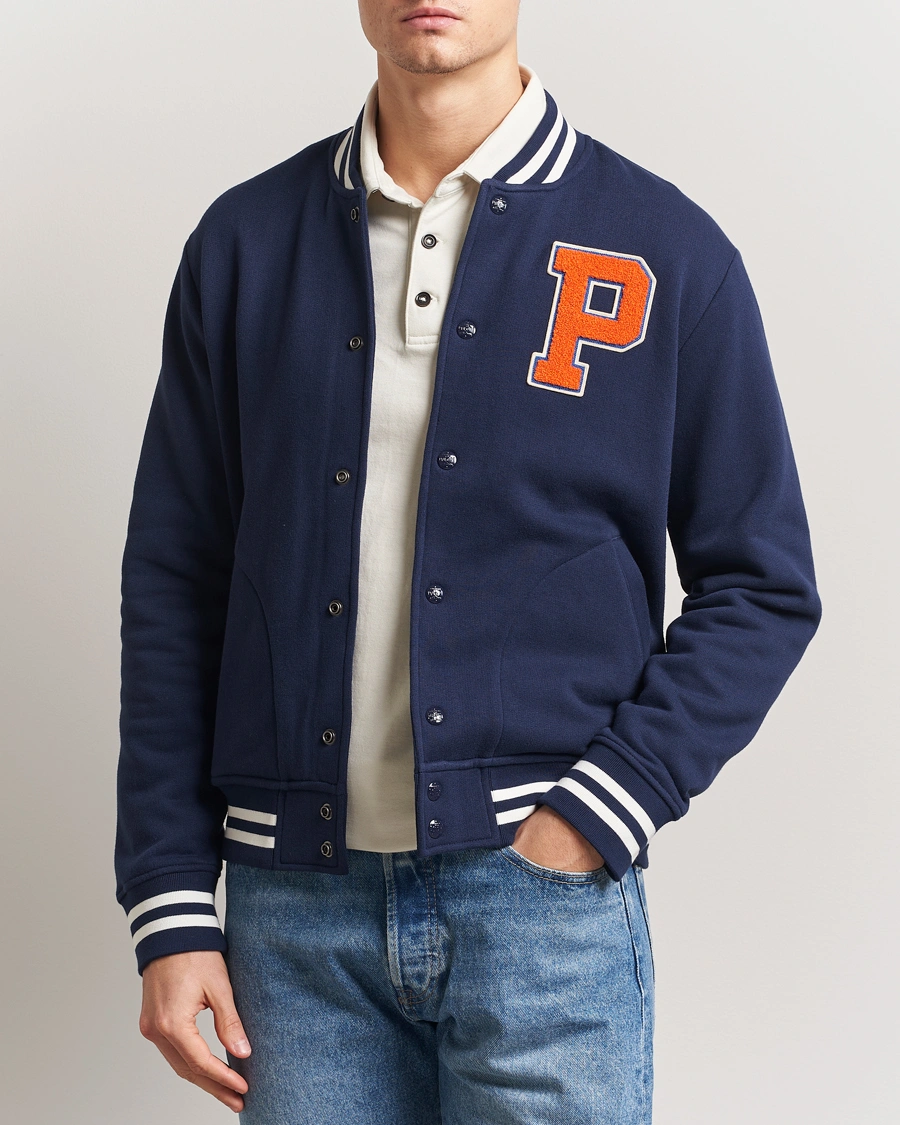 Men | Coats & Jackets | Polo Ralph Lauren | Baseball Varsity Jacket Cruise Navy