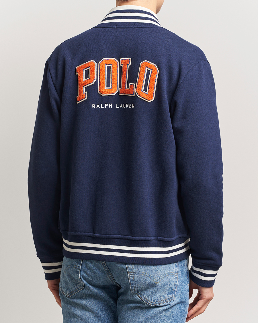 Men | Coats & Jackets | Polo Ralph Lauren | Baseball Varsity Jacket Cruise Navy