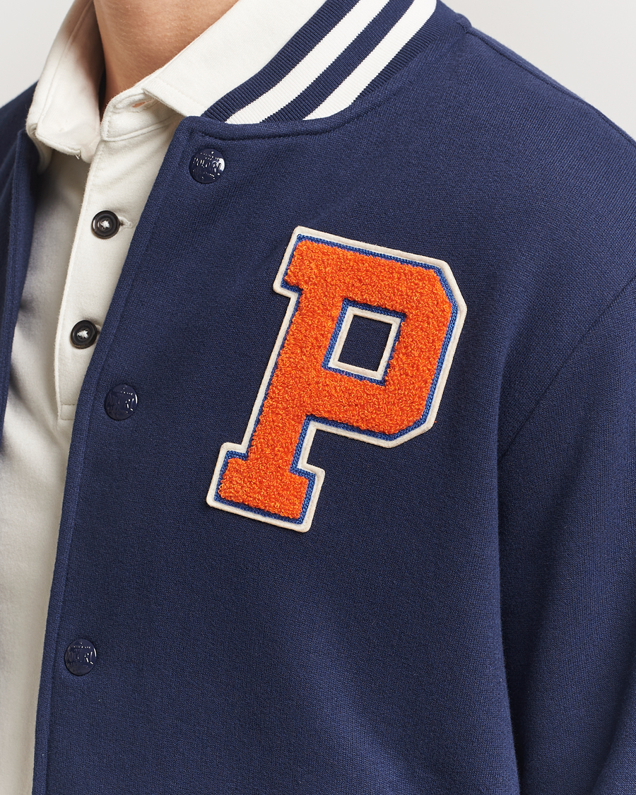 Men | Coats & Jackets | Polo Ralph Lauren | Baseball Varsity Jacket Cruise Navy