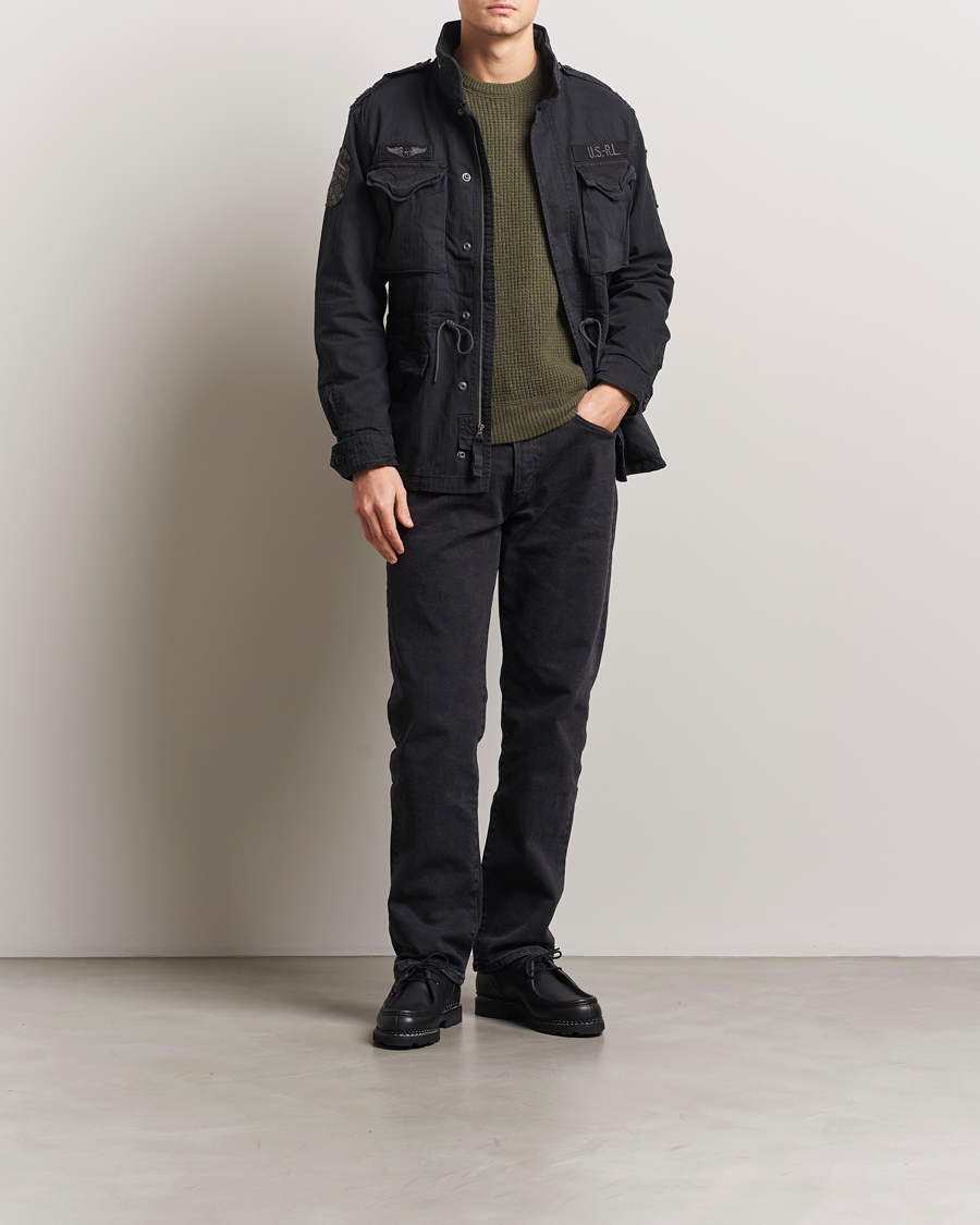 Men | Coats & Jackets | Polo Ralph Lauren | Herringbone Field Jacket Polo Black