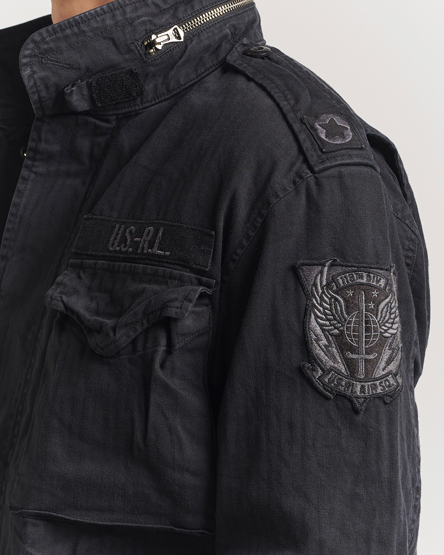 Men | Coats & Jackets | Polo Ralph Lauren | Herringbone Field Jacket Polo Black