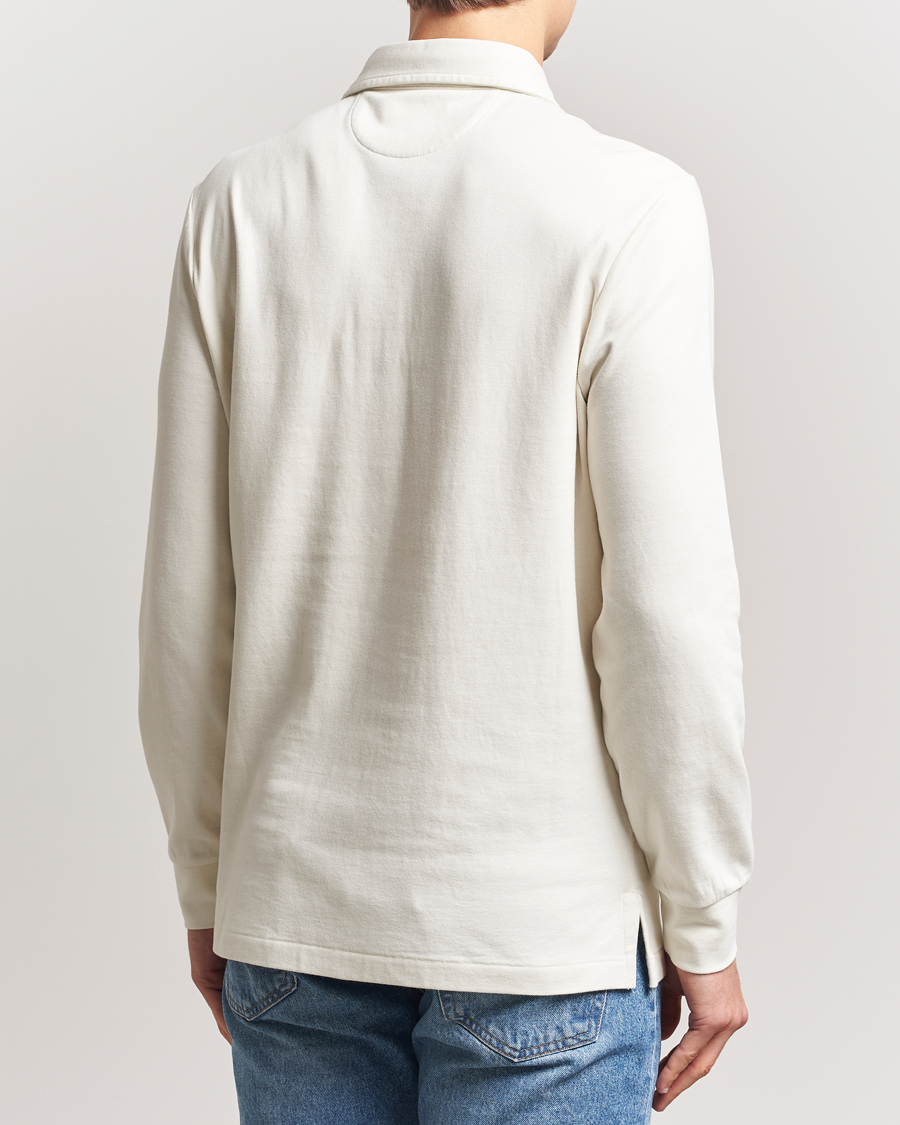 Men | Polo Shirts | Polo Ralph Lauren | Double Knit Long Sleeve Polo Parchment Cream