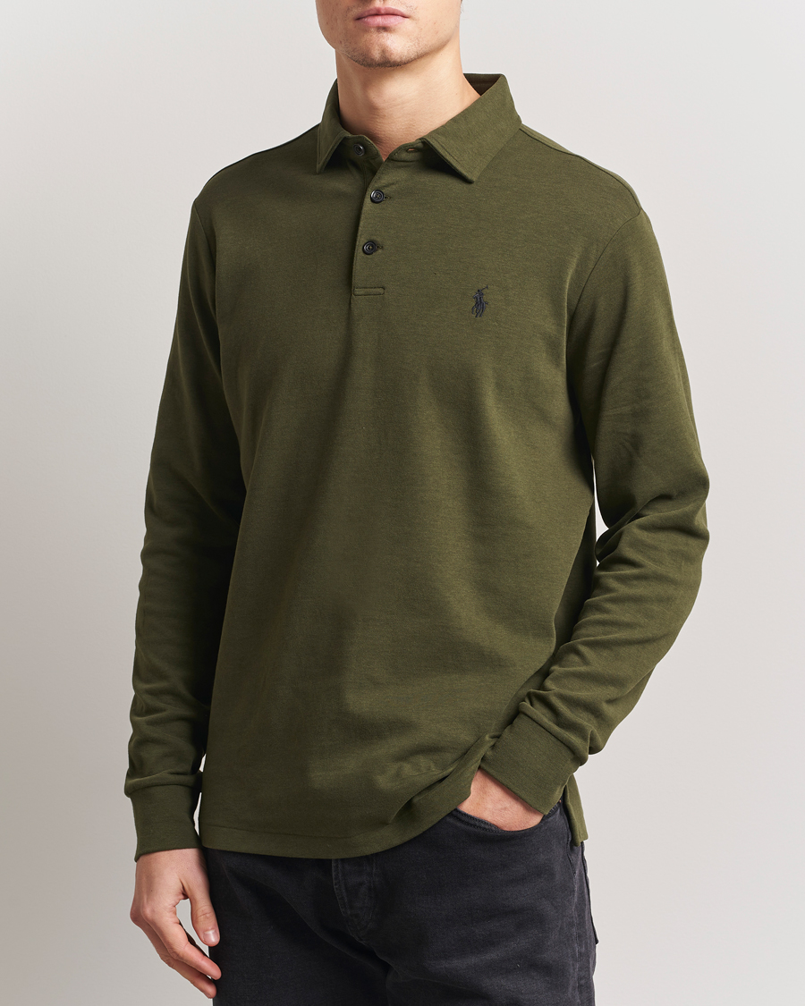 Men | Polo Shirts | Polo Ralph Lauren | Double Knit Long Sleeve Polo Armadillo