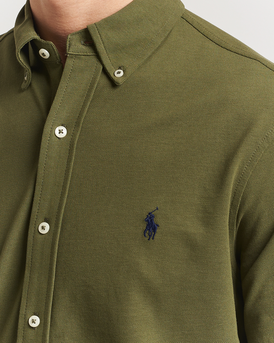 Men | Shirts | Polo Ralph Lauren | Featherweight Mesh Shirt New Olive