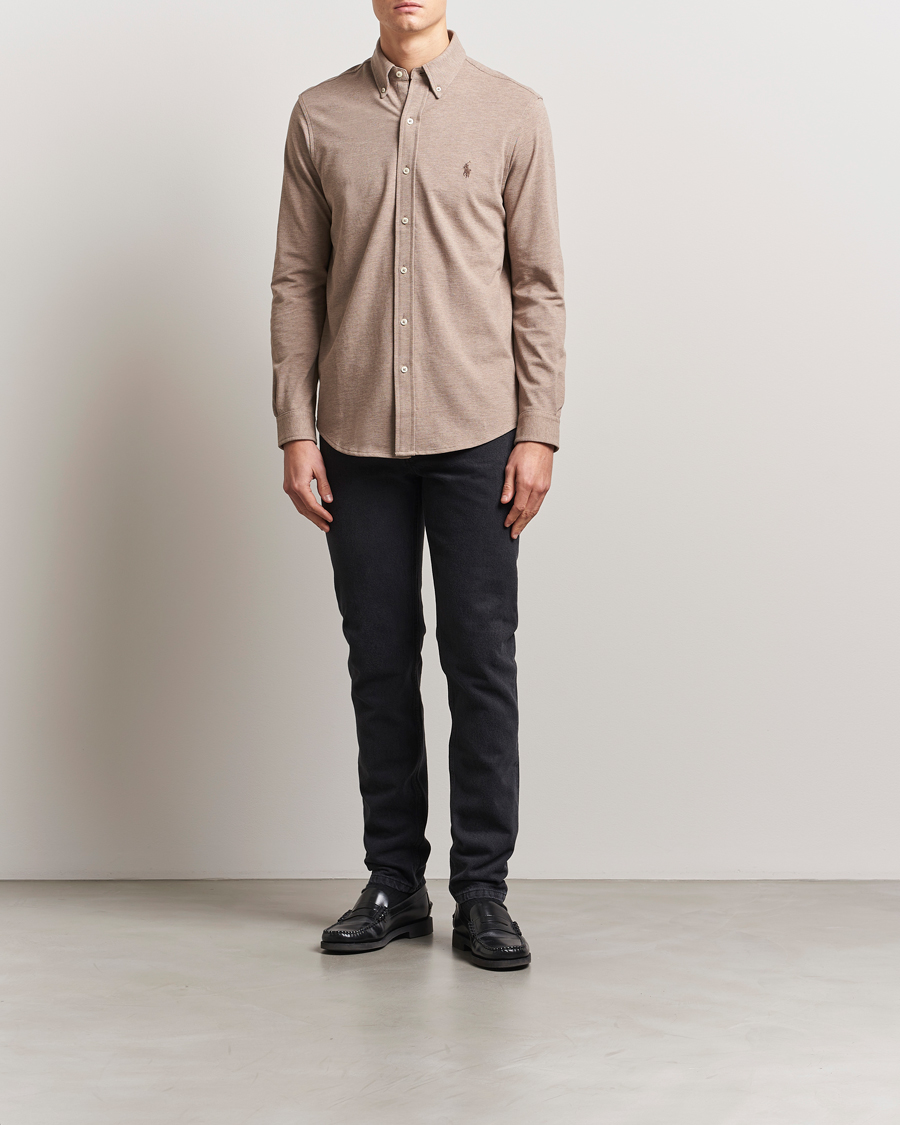 Men | Shirts | Polo Ralph Lauren | Featherweight Mesh Shirt Adirondack Heahter