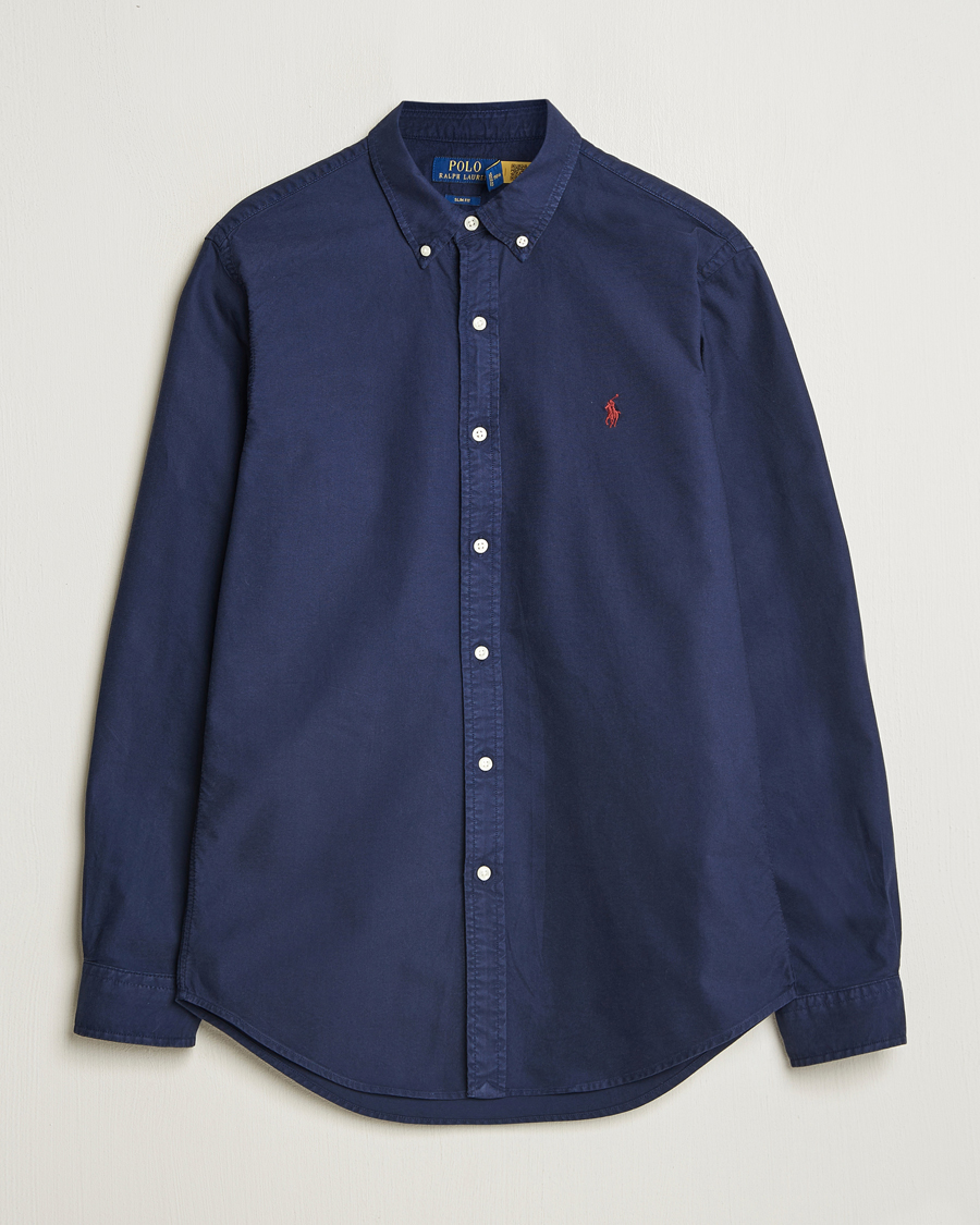 Men | Shirts | Polo Ralph Lauren | Slim Fit Oxford Shirt Cruise Navy