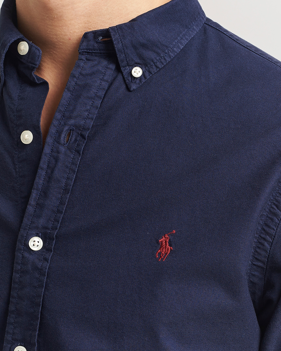 Men | Shirts | Polo Ralph Lauren | Slim Fit Oxford Shirt Cruise Navy