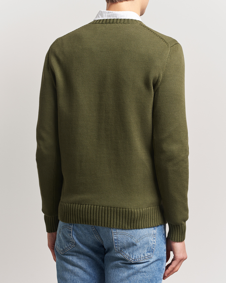 Men | Sweaters & Knitwear | Polo Ralph Lauren | Cotton Crew Neck Sweater New Olive