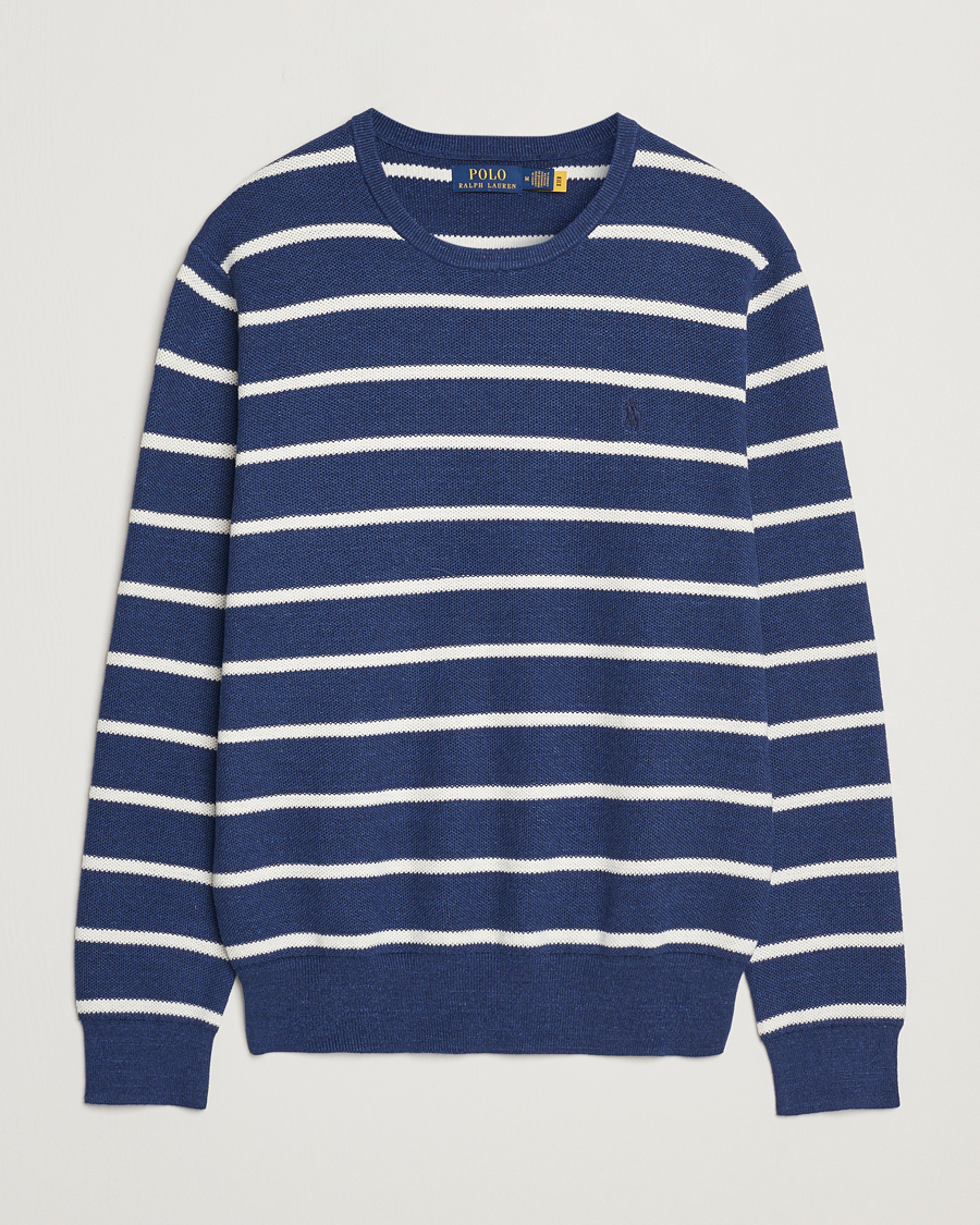 Men | Sweaters & Knitwear | Polo Ralph Lauren | Cotton Pullover Sweater Navy Combo
