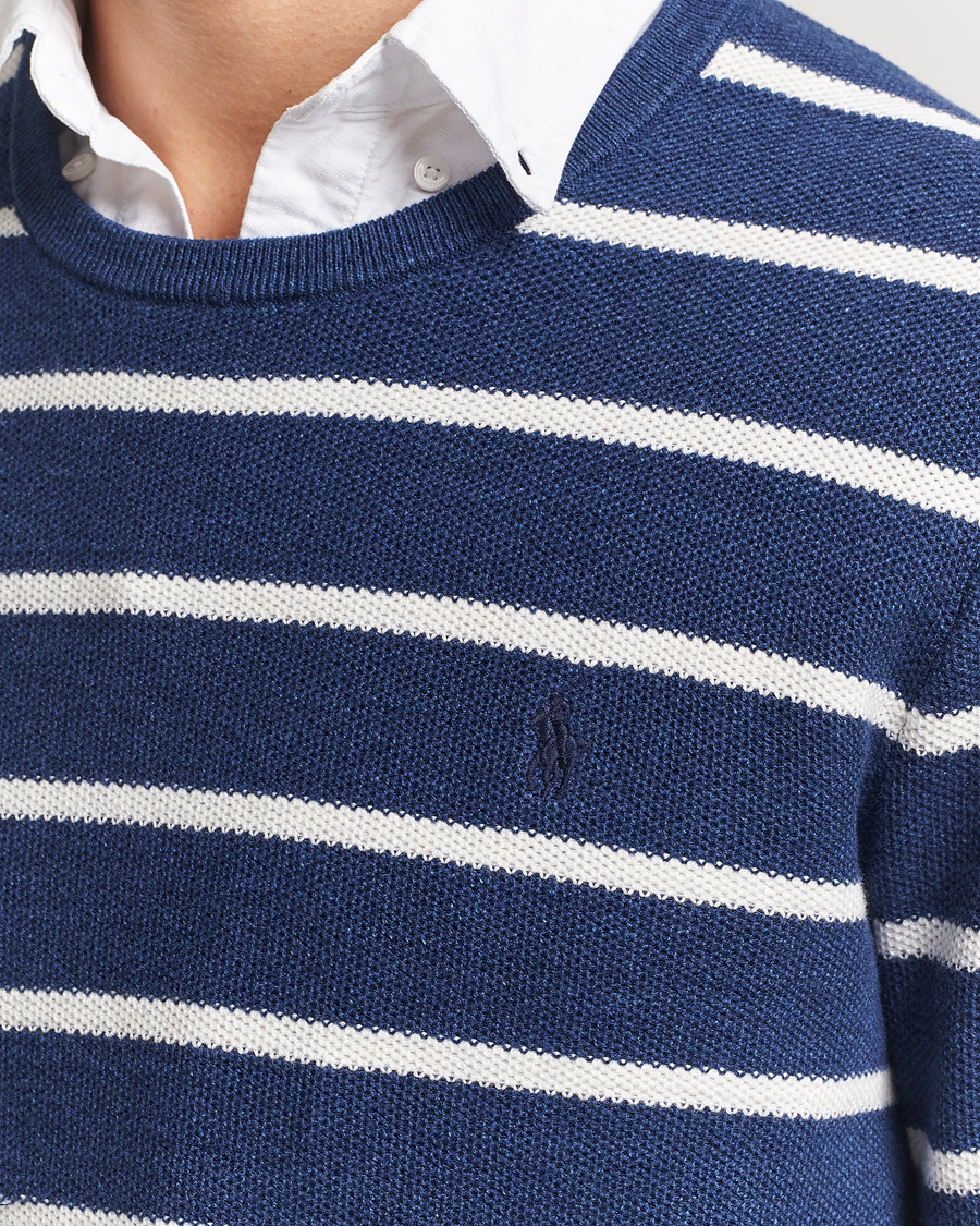 Men | Sweaters & Knitwear | Polo Ralph Lauren | Cotton Pullover Sweater Navy Combo